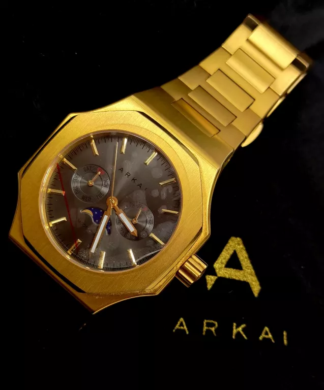 ZEGAREK ARKAI Z FAZĄ KSIĘŻYCA AMIL MACE STAN BDB