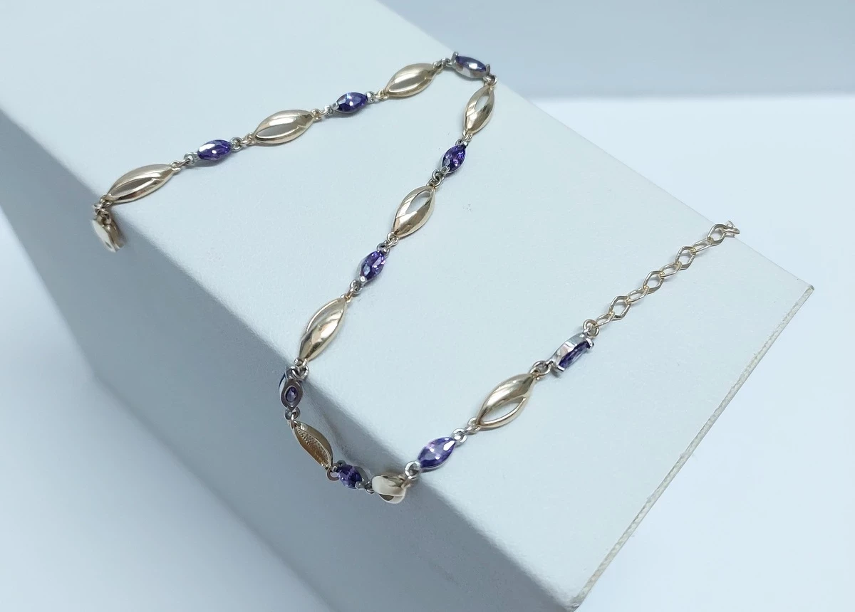 okazja-sliczna-zlota-bransoleta-kamienie-585-mickiewicza-6019-bielsk-podlaski