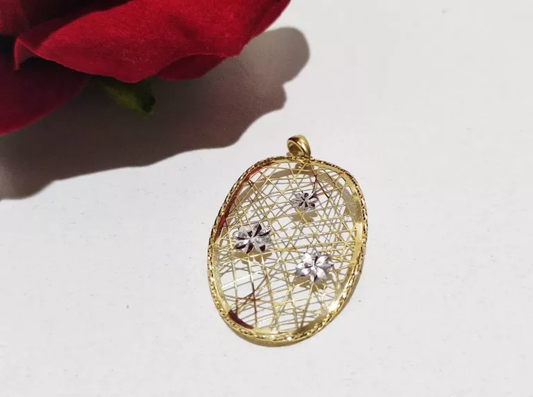 ŚLICZNA AŻURKOWA ZAWIESZKA 585CT