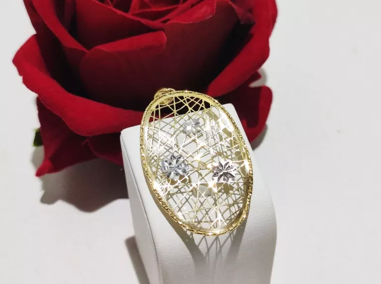 ŚLICZNA AŻURKOWA ZAWIESZKA 585CT