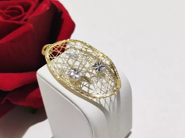 ŚLICZNA AŻURKOWA ZAWIESZKA 585CT