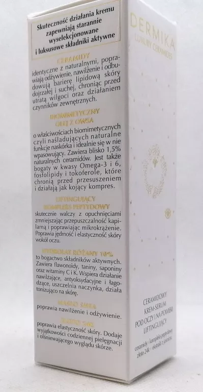 DERMIKA LUXURY 50 ML KREM POD OCZY Z CERAMIDAMI