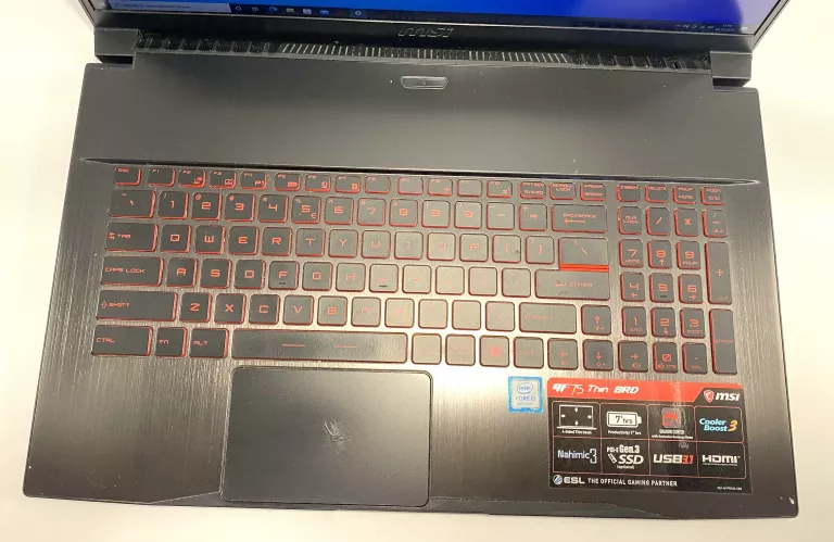 LAPTOP MSI GF75 I5 8GB GTX1050TI 240GBSSD WIN10