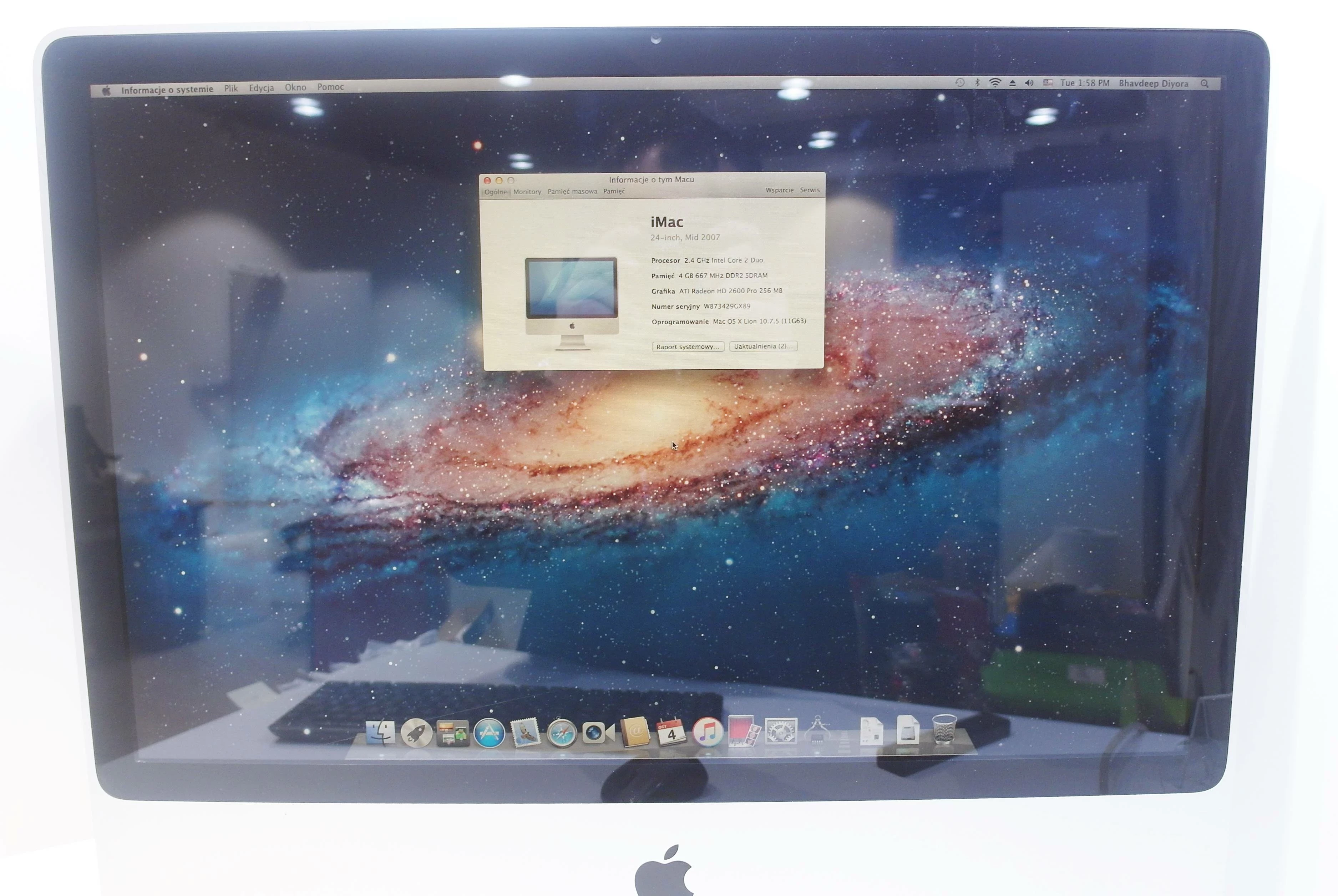 apple-imac-24-2007-c2d-4gb120gb-ssd-stan-uszkodzony