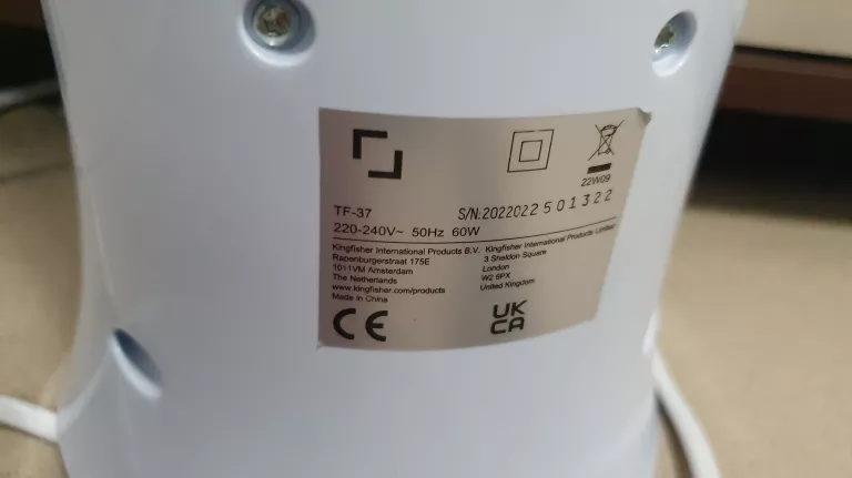 WENTYLATOR KOLUMNOWY AIRNATUREL TF-37 BIAŁY