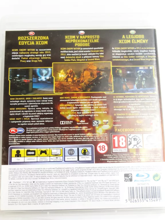 COMMANDER EDITION XCCOM ENEMY PS3