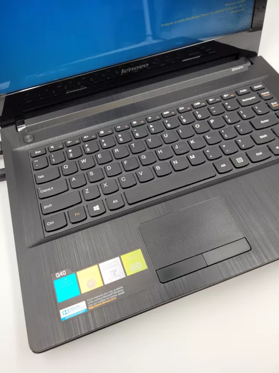 LENOVO G40 RAM 2 GB /500 GB DZIAŁA NA ZASILACZU
