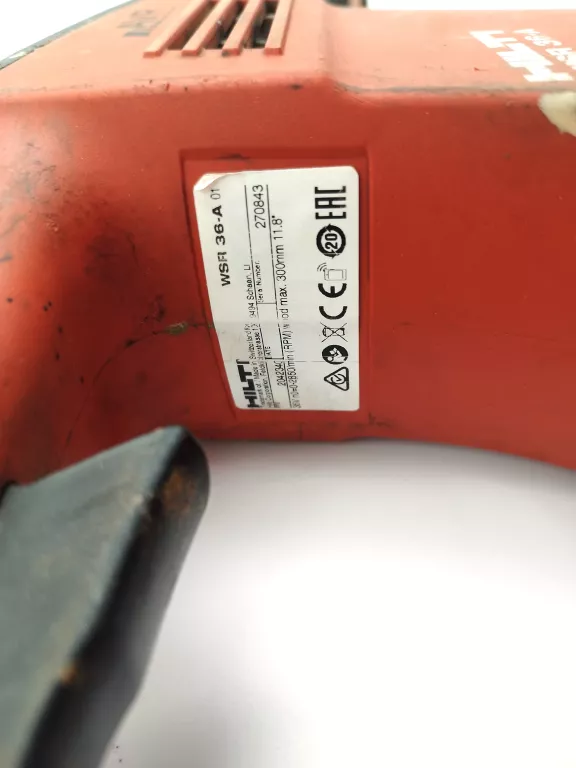 PIŁA SZABLASTA LISICA HILTI WSR 36-A, AKU B36/2.6