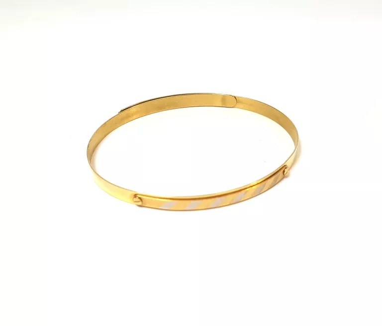 ZŁOTA BRANSOLETKA (750) 7,3G DŁ:21,5CM