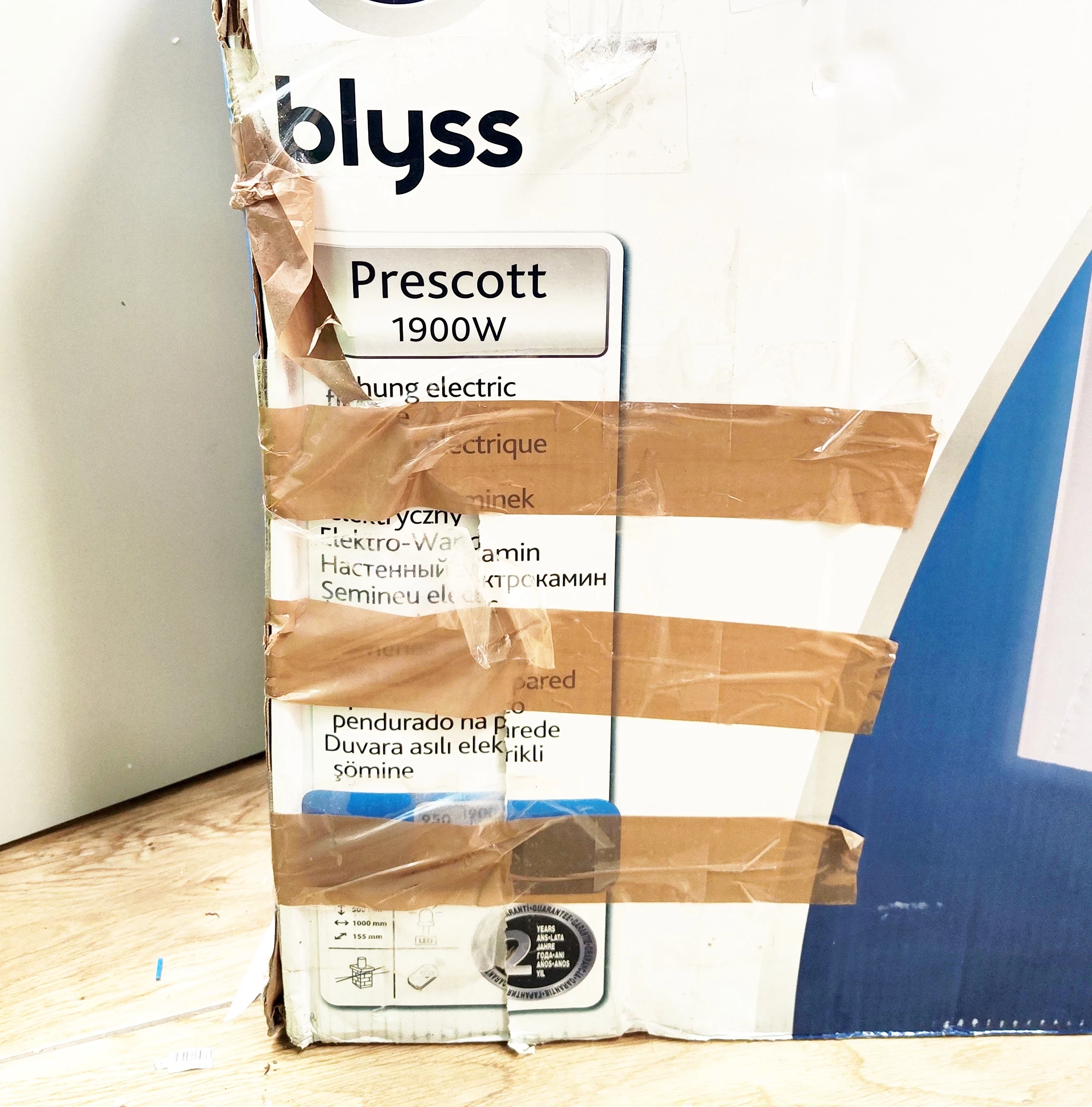 kominek-elektryczny-prescott-blyss-bialy-19-kw-stan-uzywany