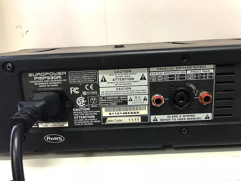 BEHRINGER PMP530M POWER MIXER 300W