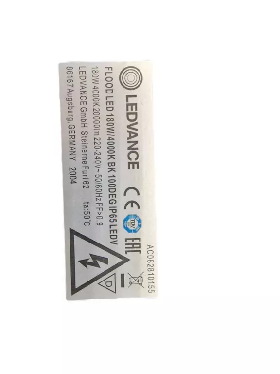 NAŚWIETLACZ LEDVANCE LED 180W 20000LM 6500K IP65