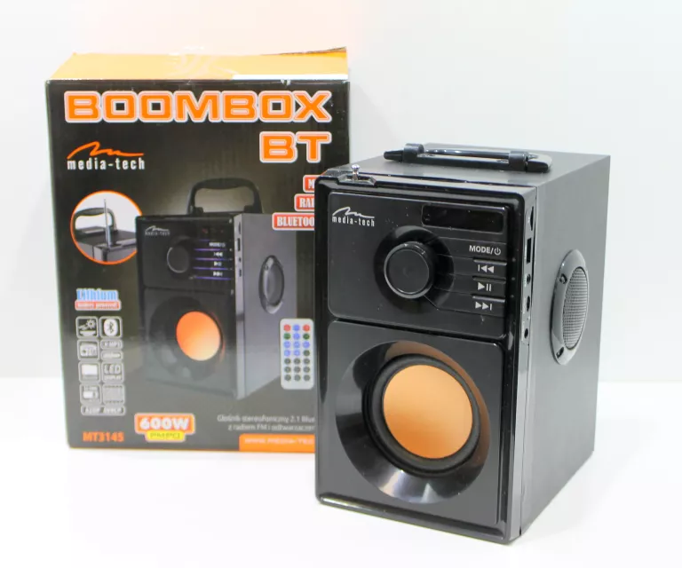 GŁOŚNIK BEZPRZEWODOWY MEDIATECH BOOMBOX BT MT3145