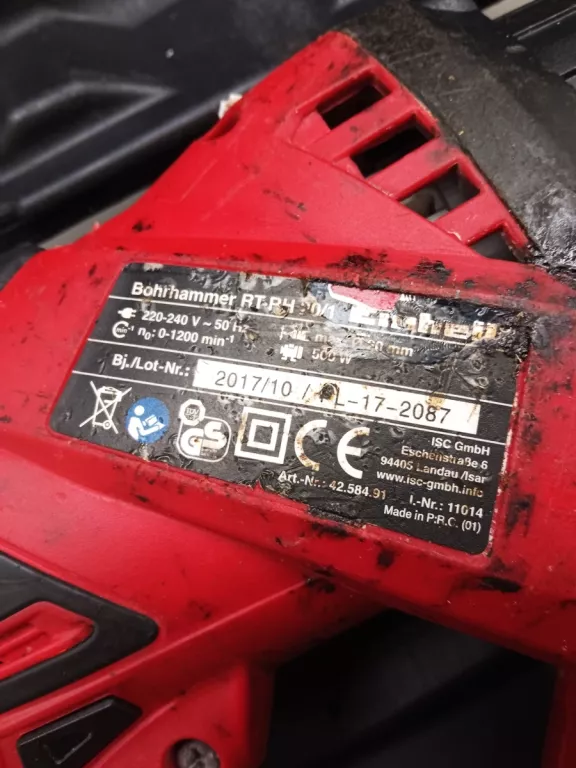 MŁOTOWIERTARKA EINHELL RT-RH 20/1 SDS PLUS 500 W