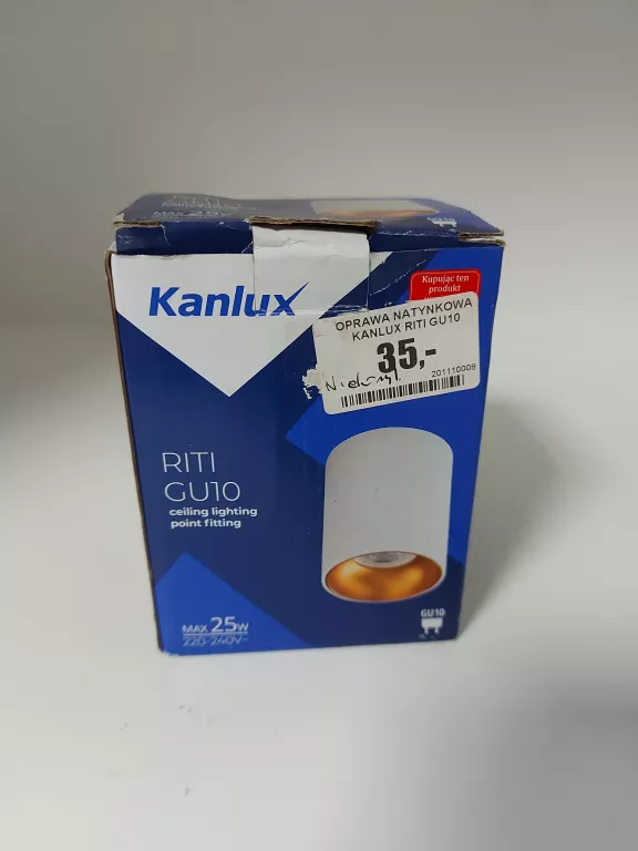 OPRAWA NATYNKOWA KANLUX RITI GU10