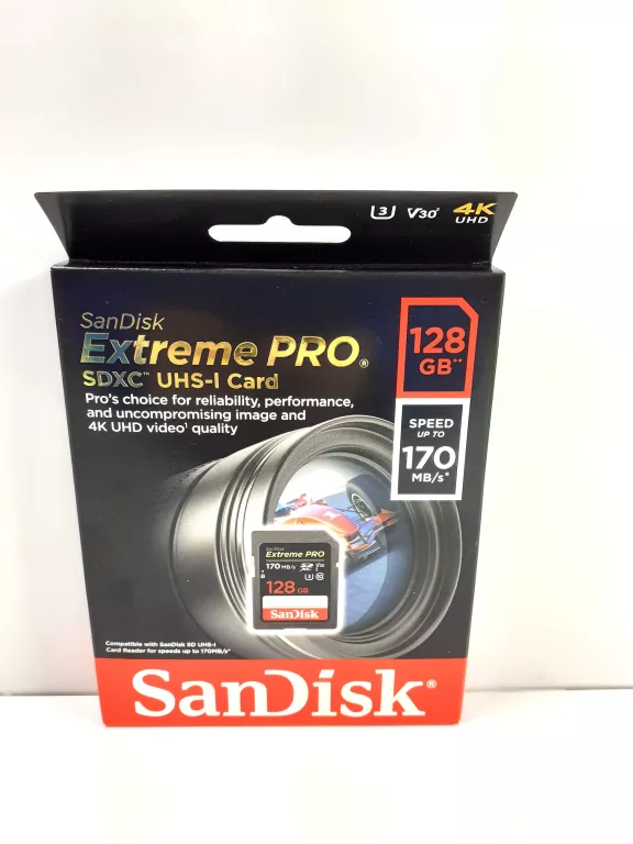 KARTA SD 128 GB SANDISK EXTREME PRO 170/90 MB/S V