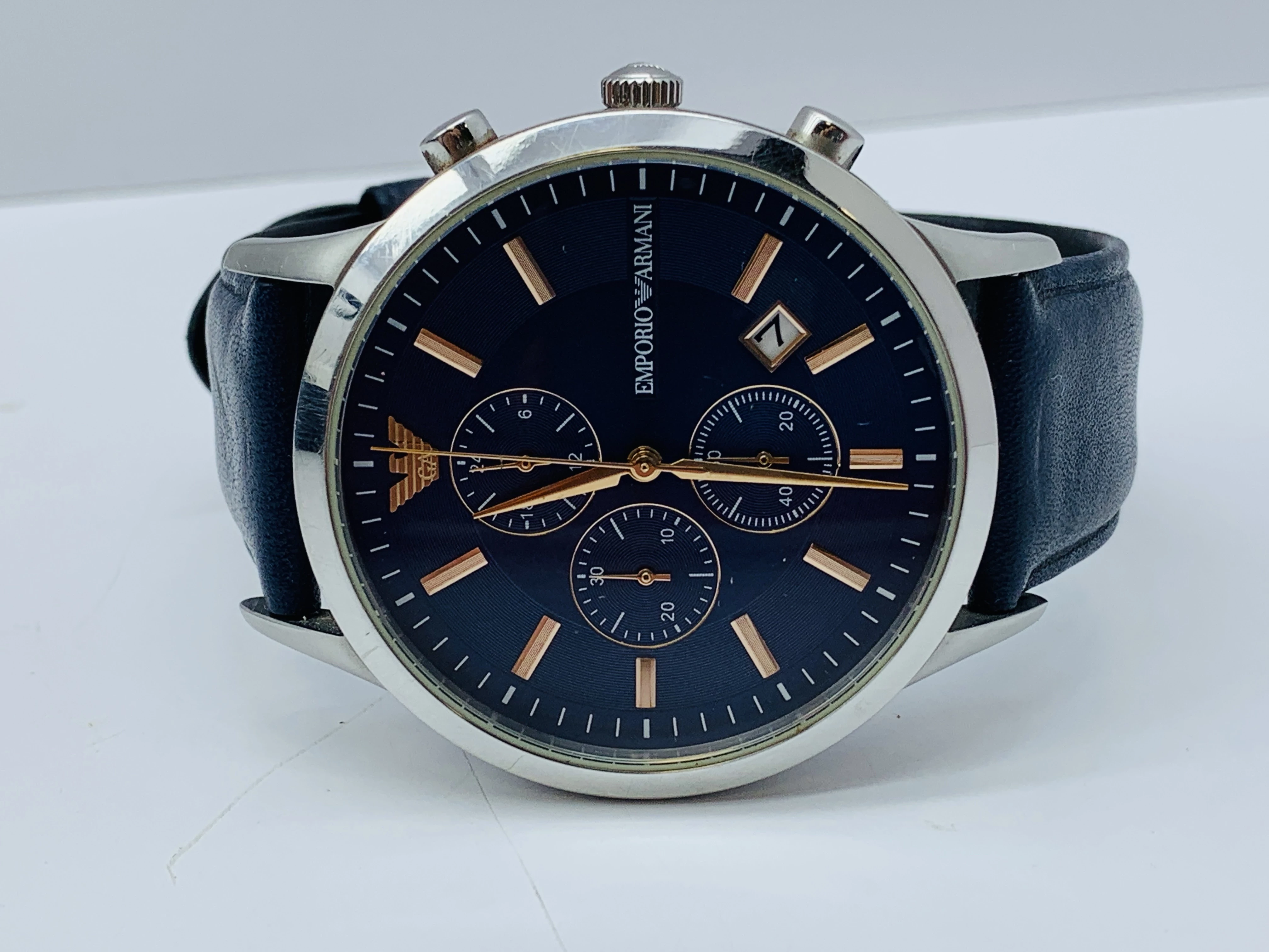 新品 EMPORIO ARMANI 腕時計 ジョバンニ ネイビー AR11216 新品 EMPORIO ARMANI 腕時計 ジョバンニ ネイビー AR11216