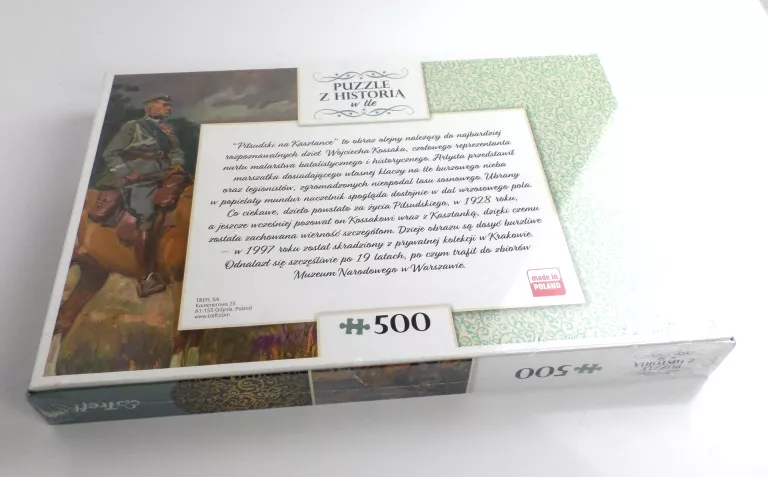 PUZZLE JÓZEF PIŁSUDSKI 500EL JAK NOWE