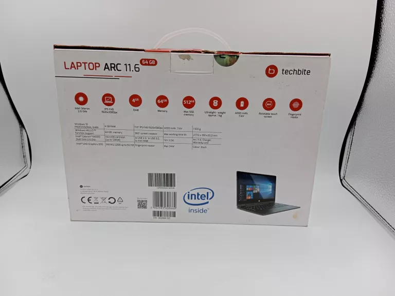 LAPTOP TECHBITE ARC 11.6 USZKODZONY