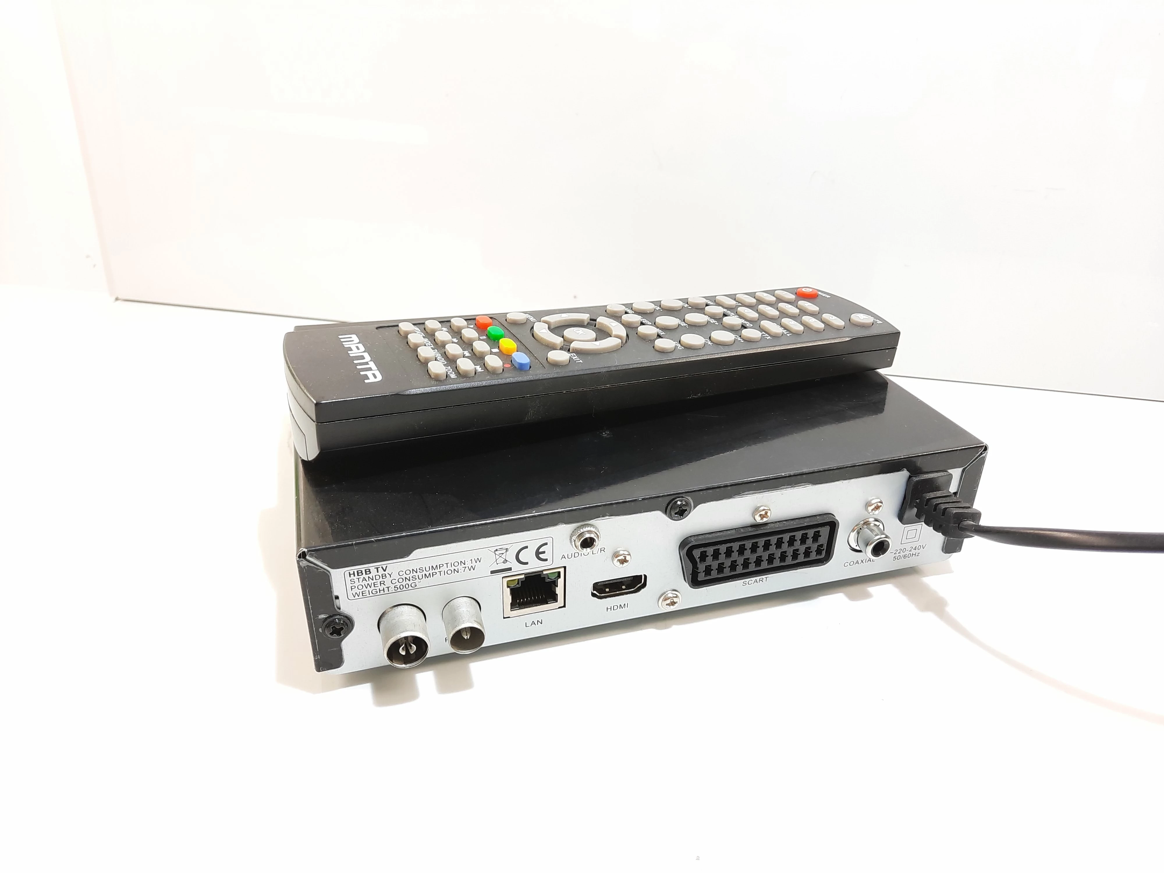 dekoder-tuner-dvb-t-manta-hbb01-z-pilotem-stan-uzywany