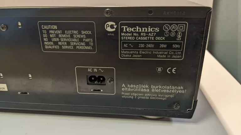 MAGNETOFON TECHNICS RS-AZ7 *OPIS*