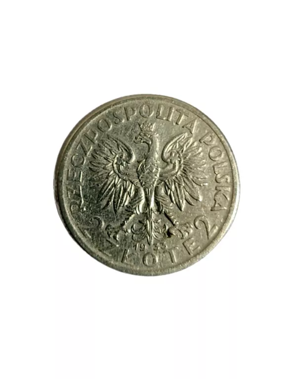 SREBRNA MONETA RZECZPOSPOLITA POLSKA 2 ZŁ 1933