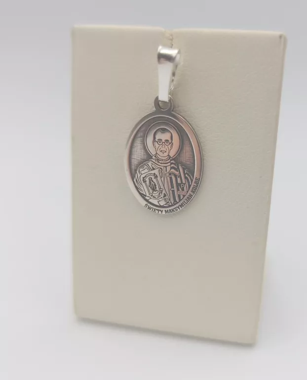 SREBRNY MEDALIK ŚW. MAKSYMILIAN KOLBE! P925! 1,30