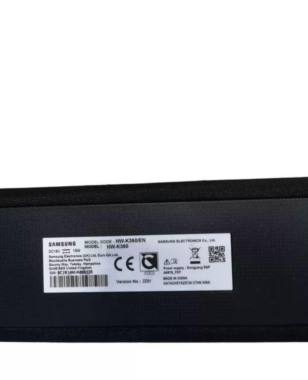 SOUNDBAR SAMSUNG SOUNDBAR HW-K360 2.1 130 W CZARN