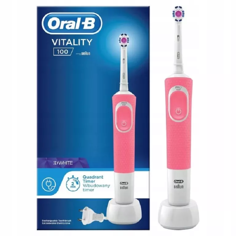 SZCZOTECZKA ORAL-B VITALITY 100 RÓŻOWA NEW