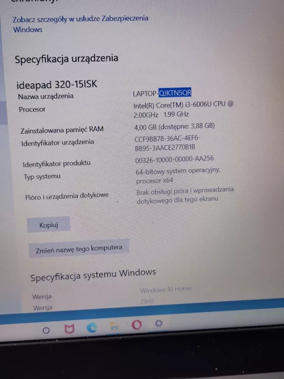 LAPTOP LENOVO 80XH