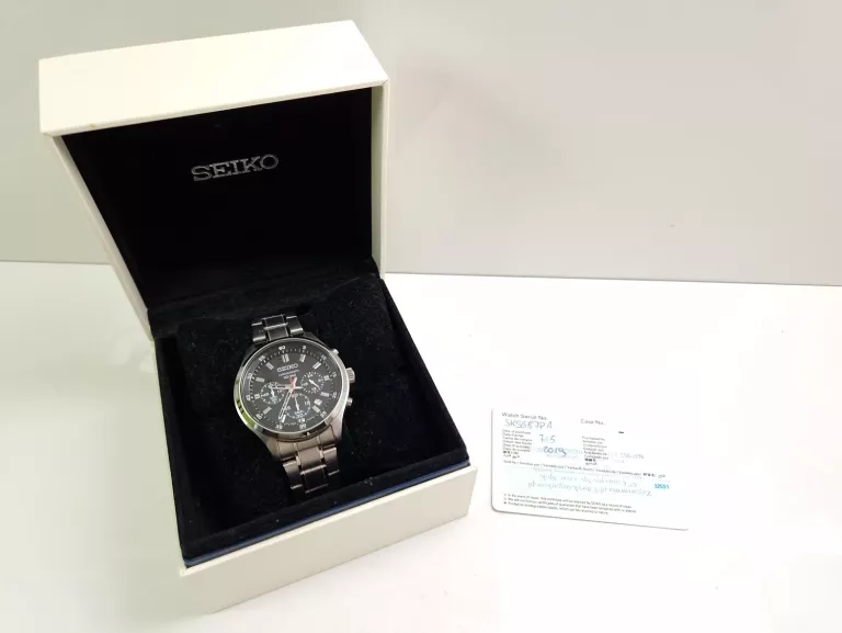 ZEGAREK MĘSKI SEIKO SSB355P1 ZESTAW