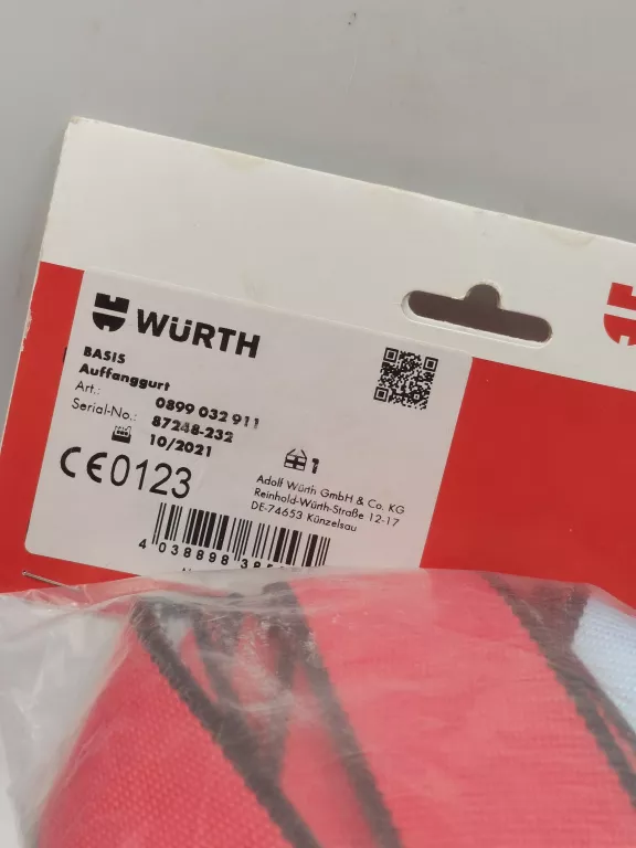 PAS BEZPIECZEŃSTWA WURTH 0899032911 + SZELKI