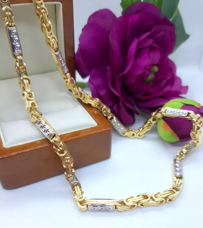 lancuszek-zloty-2470g-585-splot-krolewski-bizantyjski