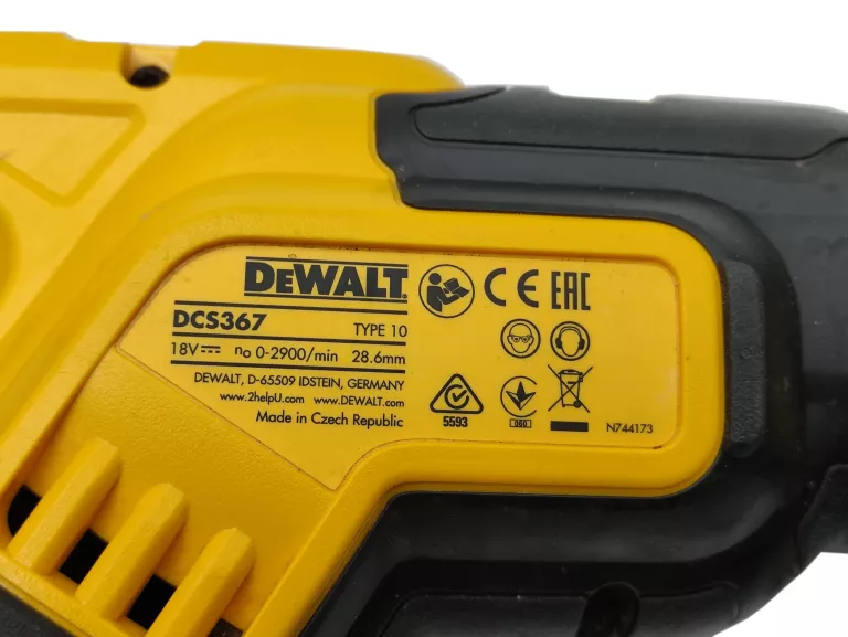 PIŁA SZABLASTA DEWALT DCS367N-XJ 18V + AKU