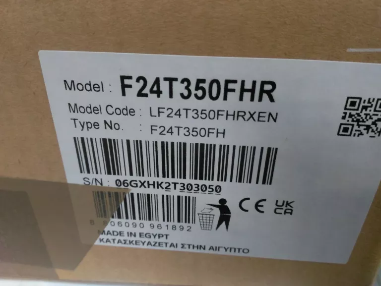 MONITOR SAMSUNG T35F F24T350FHR 24"
