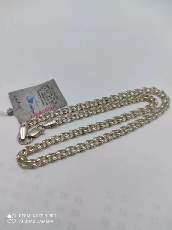 ELEGANCKI SREBRNY ŁAŃCUSZEK 45 CM 19,3G