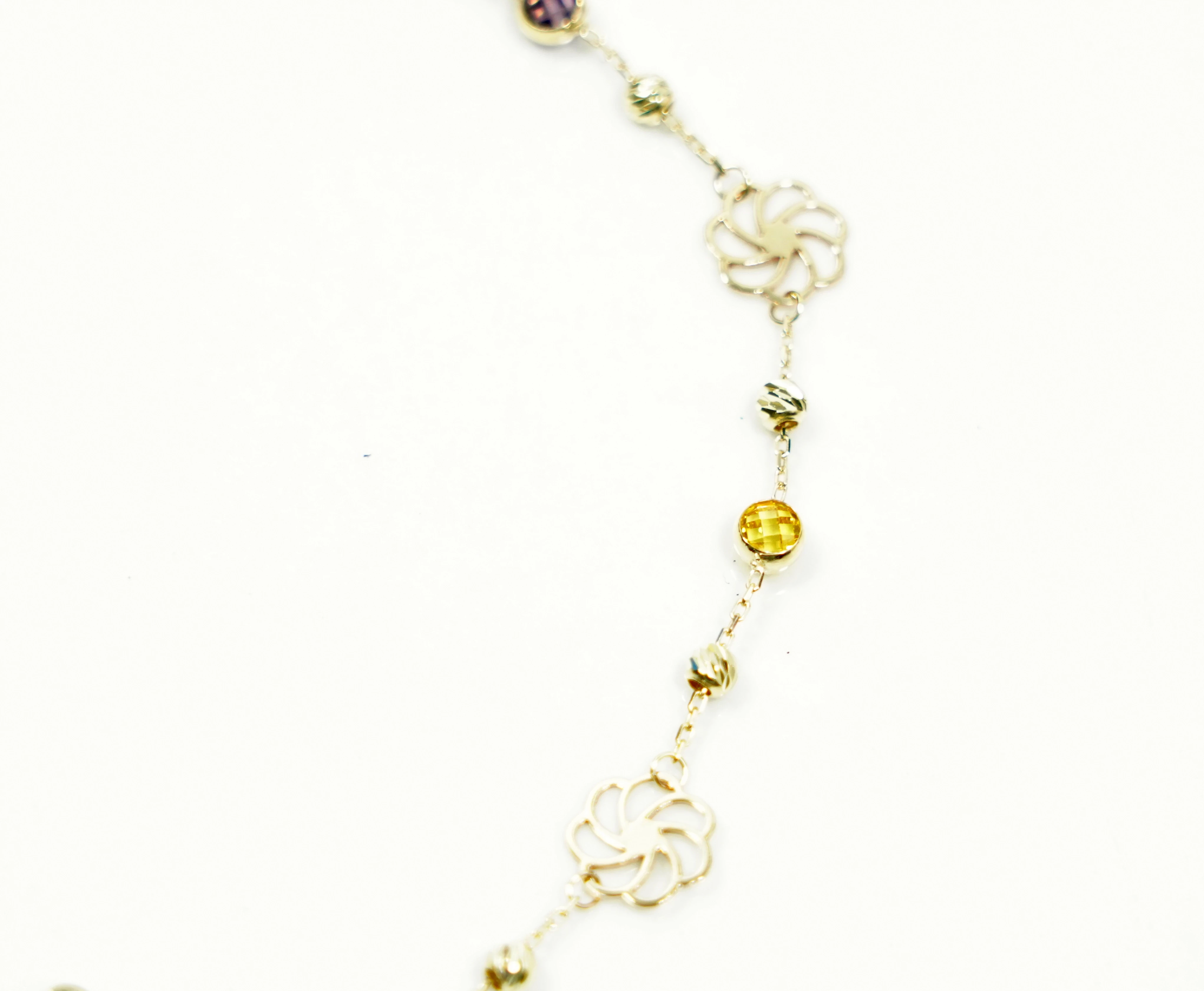 nowa-zlota-bransoletka-333-kwiatuszki-zielone-cyrkonie-marka-goldmark