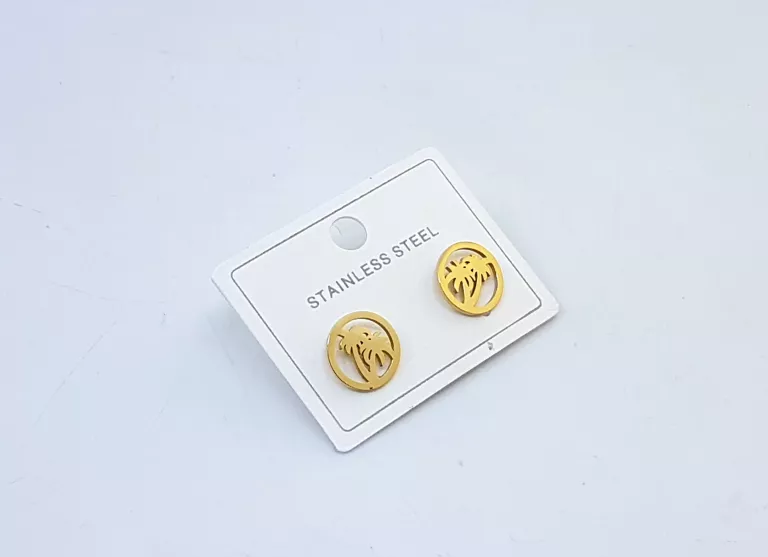 kolczyki-stal-pozlacana-palmy-w-okregu-sztyft-stan-11323-2