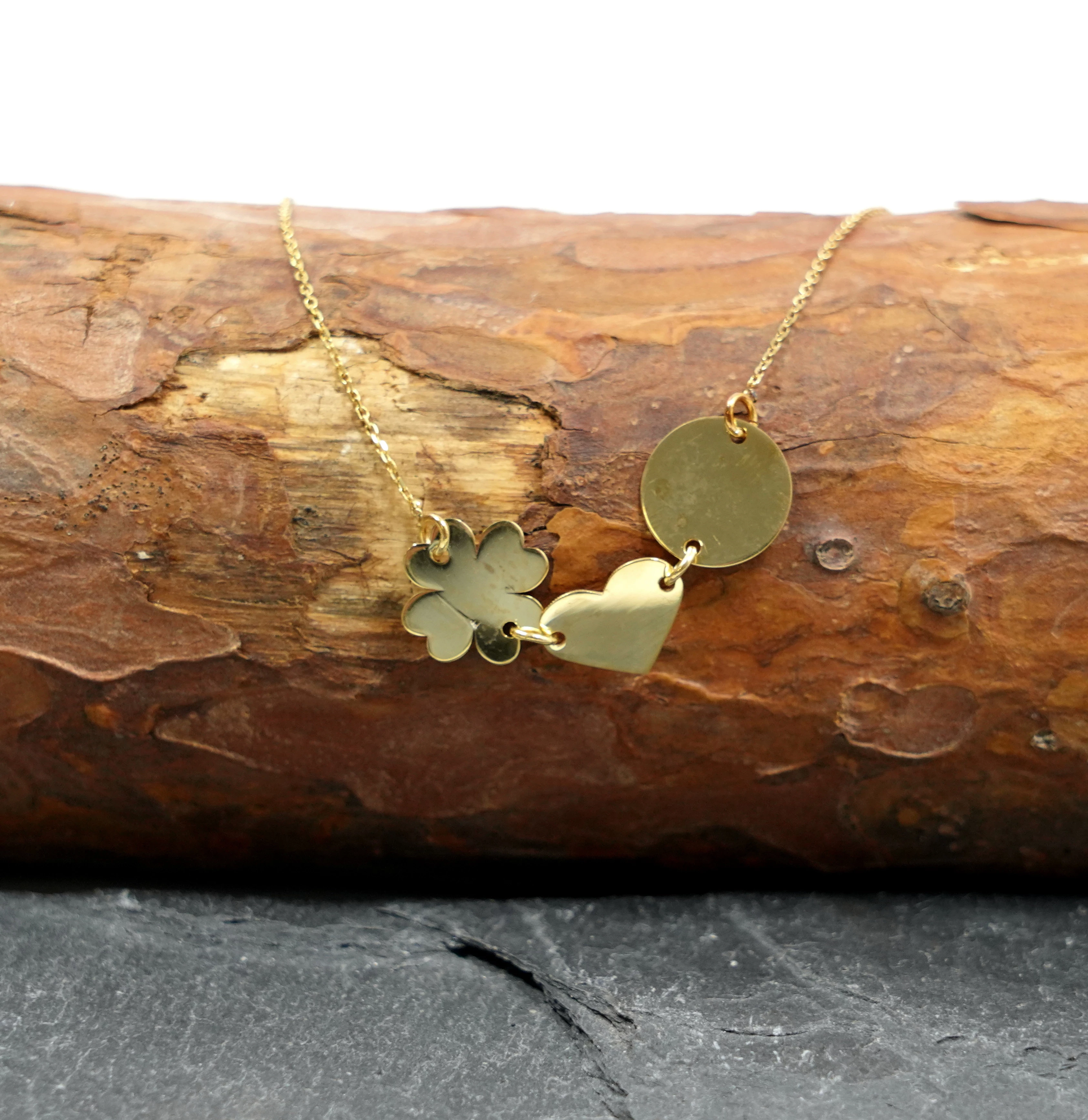 nowa-zlota-bransoletka-585-serce-koniczynka-kolko-material-15835-2