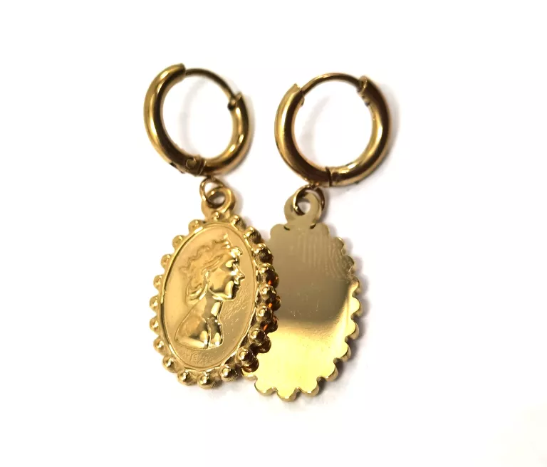 kolczyki-stal-pozlacana-wiszaca-kamea-sztyft-stan-11323-2