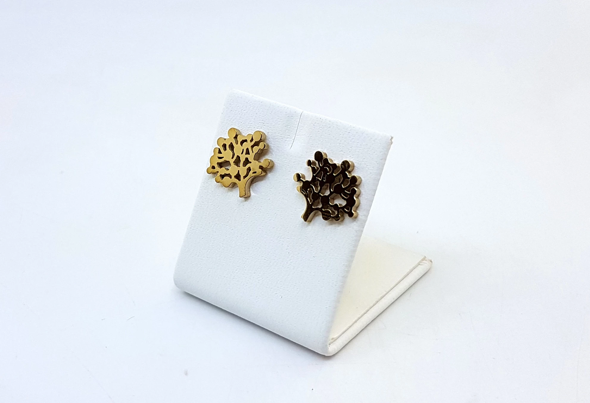 kolczyki-stal-pozlacana-drzewko-sztyft-rodzaj-2205-16