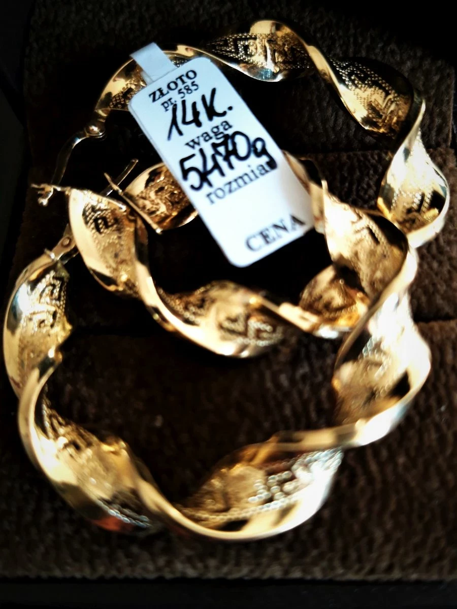 luksusowe-kolczyki-versace-14k-kola-stan-uzywany