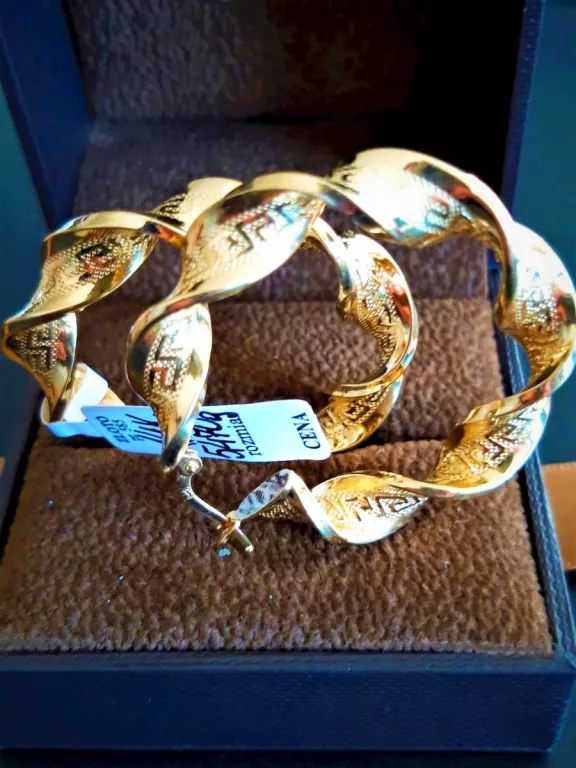 luksusowe-kolczyki-versace-14k-kola-kamien-bez-kamienia