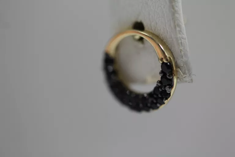 zlote-kolczyki-585-kola-czarne-cyrkonie-128g-stan-uzywany