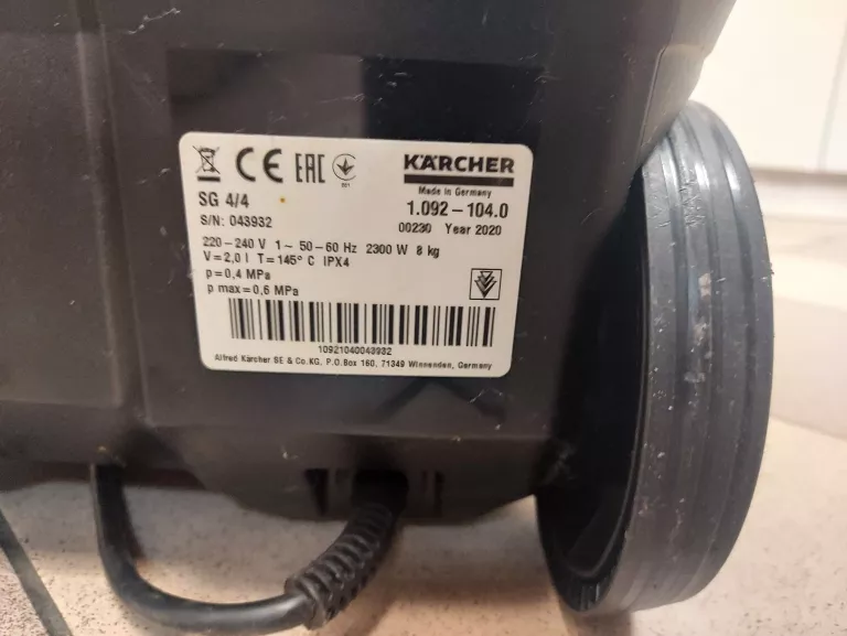 PAROWNICA KARCHER SG 4/4