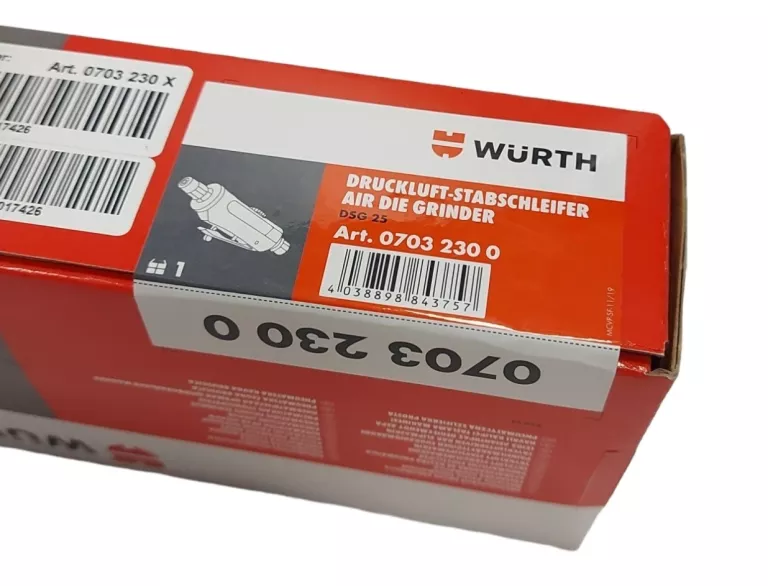 WURTH PNEUMATYCZNA SZLIFIERKA PROSTA DSG 25