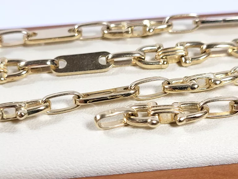 MASYWNY ZŁOTY ŁAŃCUSZEK 30,78G 585