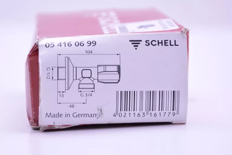 ZAWÓR KĄTOWY REGULACYJNY SCHELL COMFORT 1/2-3/4