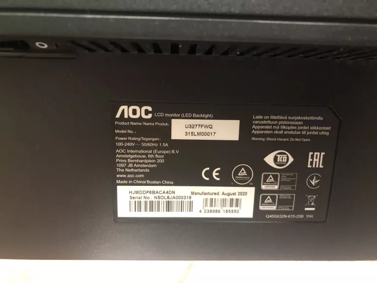 SUPER MONITOR GAMINGOWY 32 CALE AOC U3277FWQ