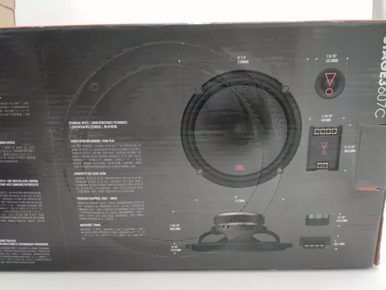 GŁOŚNIKI SAMOCHODOWE JBL STAGE3 607C